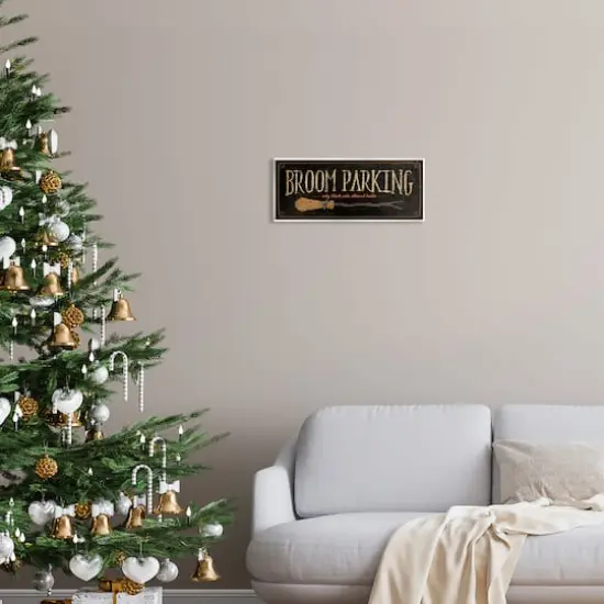 Stupell Industries Broom Parking Black Cats Allowed Wall Plaque Art {3}