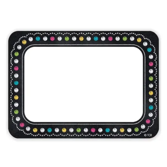 Teacher Created Resources Chalkboard Brights Name Tags, 6 Packs of 36 {3}