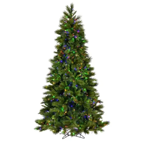 6.5ft. Pre-Lit Brighton Pine Artificial Christmas Tree, Color Changing LED Lights {5}