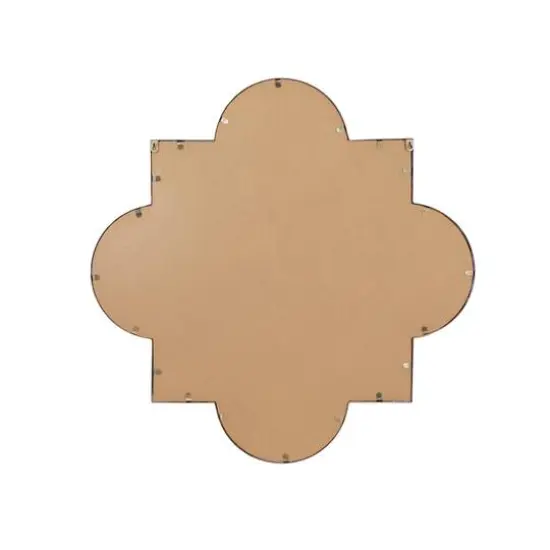 Gold Metal Contemporary Mirror, 34" x 1" x 34" {6}