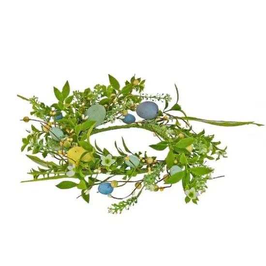 6" Spring Flowers & Eggs Candle Ring {1}