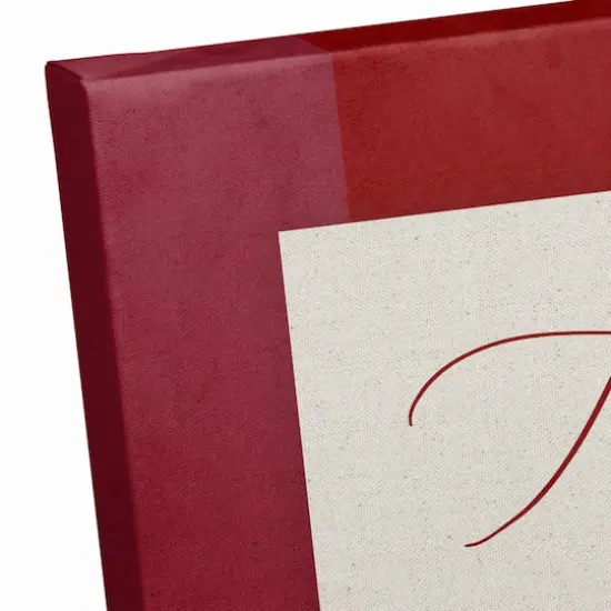 Thankful Blessed Mess Leaves Canvas Wall Art {4}