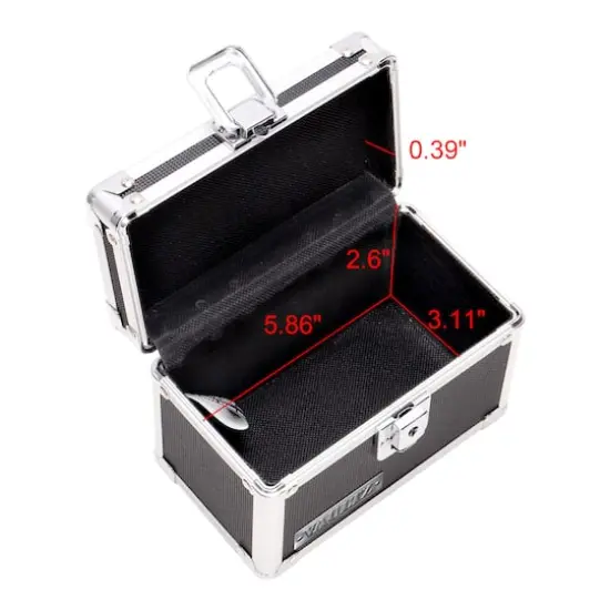 Vaultz Black 3" x 5" Storage Box {5}