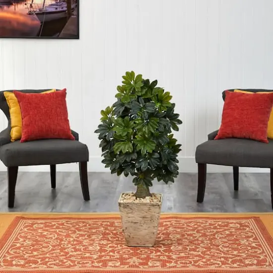 3.5ft. Umbrella Tree in Country White Planter {4}