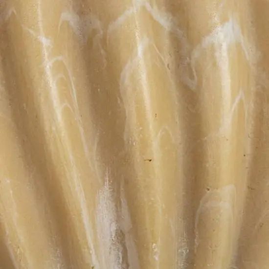 Hello Honey&reg; 8" Beige Decorative Pleated Bowl {7}