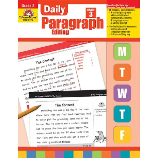Evan-Moor&reg; Daily Paragraph Editing Book, Grade 3 {1}