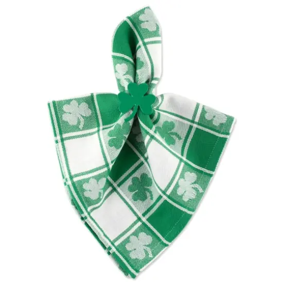 DII&reg; Shamrock Woven Check Napkins, 6ct. {4}