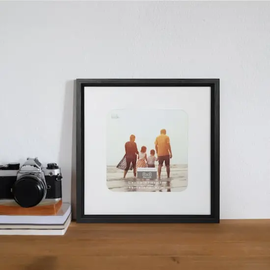 Expressions&trade; 8" x 8" White & Black Frame with Mat by Studio D&eacute;cor&reg; {5}