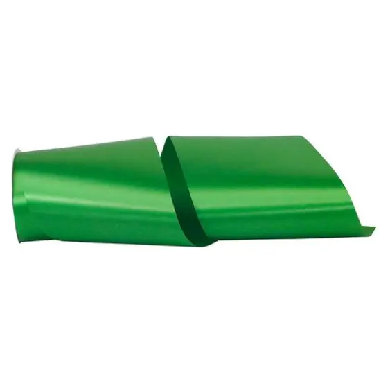 JAM Paper 6" x 50yd. Single Face Satin Allure Ribbon Emerald {1}