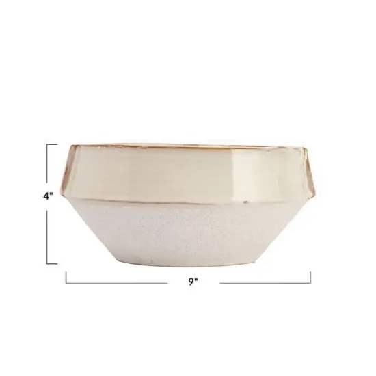 Hello Honey&reg; 9" Ivory Reactive Glaze Stoneware Planter {7}