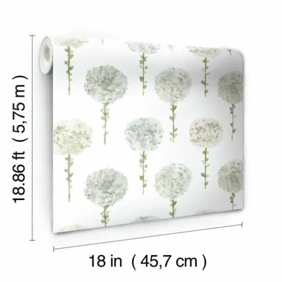 RoomMates Mum Floral Peel & Stick Wallpaper Gray {8}