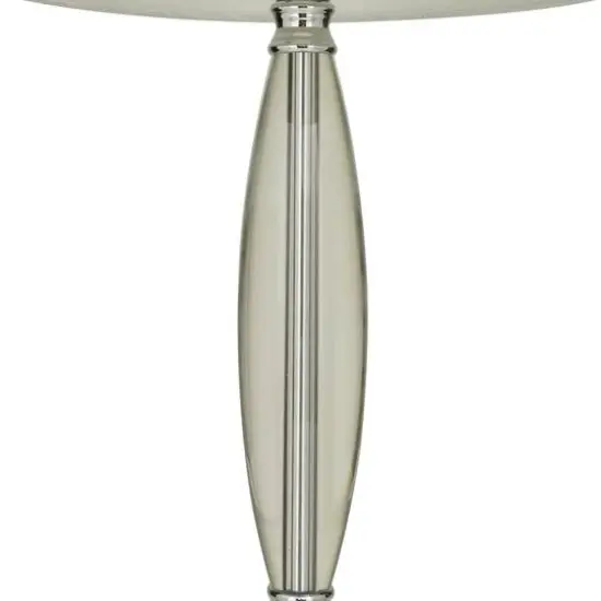 CosmoLiving by Cosmopolitan Clear Crystal Transparent Base Table Lamp with Drum Shade 15" x 15" x 29" {6}