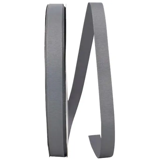 JAM Paper 5/8" Grosgrain Texture Ribbon Gray {1}