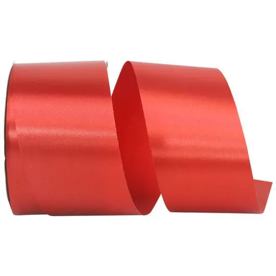 JAM Paper 2.5" x 50yd. Single Face Satin Allure Ribbon Rust {1}
