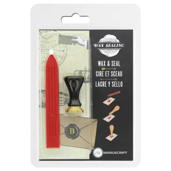 Manuscript Wax Sealing Initial Set B {1}