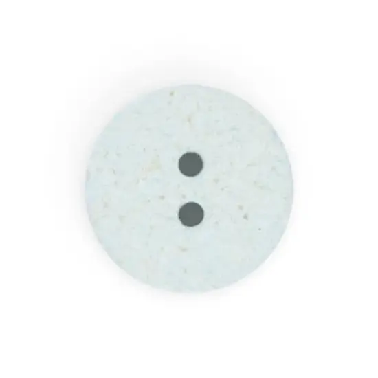 Dritz&reg; 15mm Recycled Cotton Fox Button, 9ct. Light blue {6}