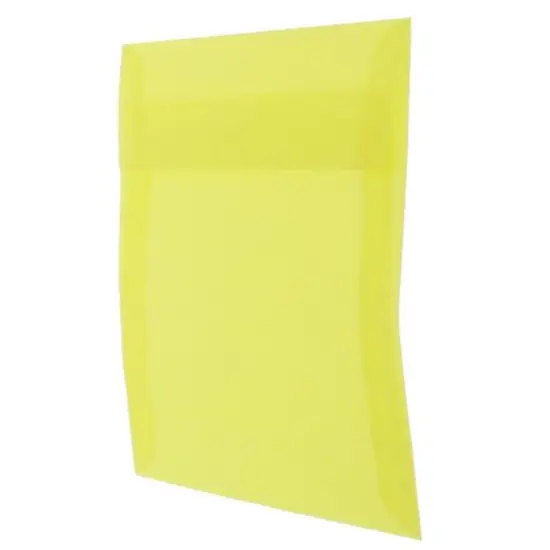 JAM Paper 5.5" x 5.5" Square Translucent Vellum Invitation Envelopes, 25ct. Primary Yellow {4}