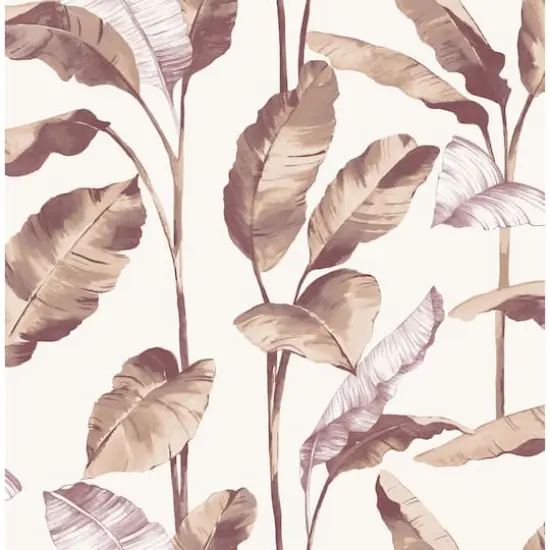 NuWallpaper Mauve Banana Leaf Peel & Stick Wallpaper {1}