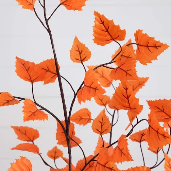 6ft. Autumn Paper Birch Artificial Fall Tree {5}