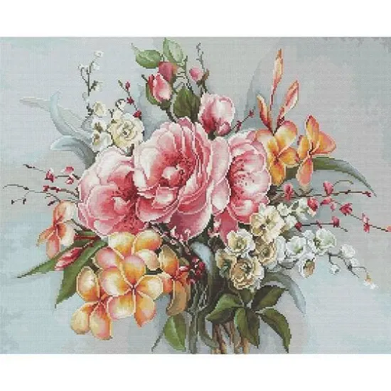 Luca-s Flower Bouquet Counted Cross Stitch Kit {5}