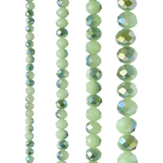 Mint Faceted Glass Round Beads by Bead Landing&trade; {1}