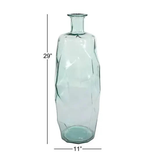 29" Clear Glass Contemporary Vase {11}