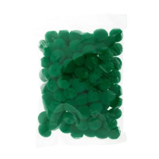 John Bead 1/2" Pom Poms, 100ct. Green {5}