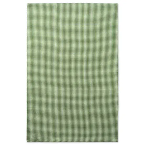 DII&reg; Green Check & White Happy Holidays Dishtowel Set {8}
