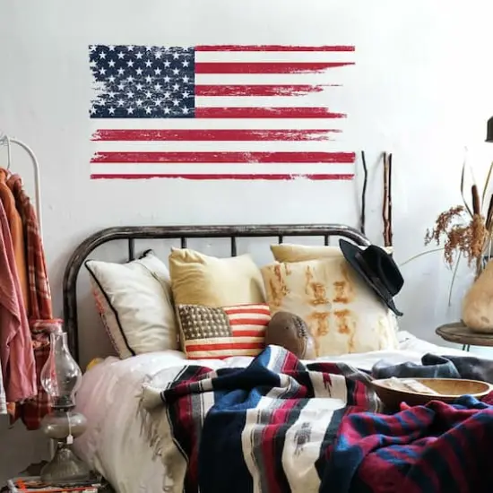 RoomMates Distressed American Flag Giant Peel & Stick Decal {3}