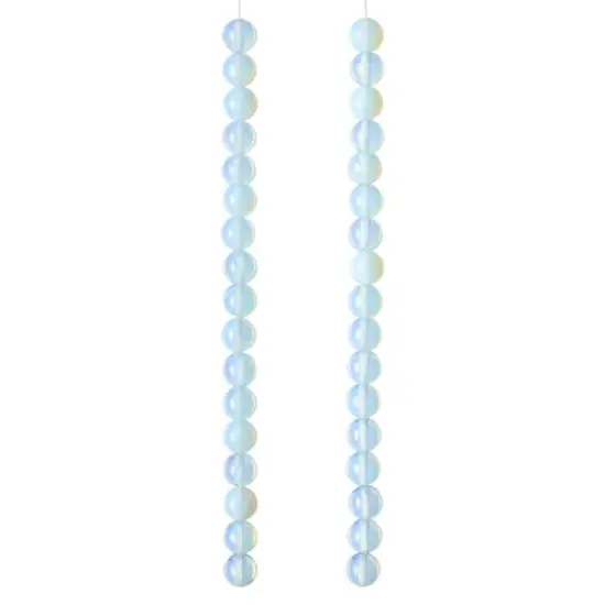 Opal Moonstone Glass Round Beads, 8mm by Bead Landing&trade; {4}