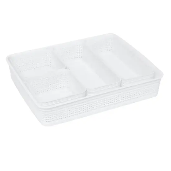 Simplify 5-Piece Organizing Basket Set White {1}