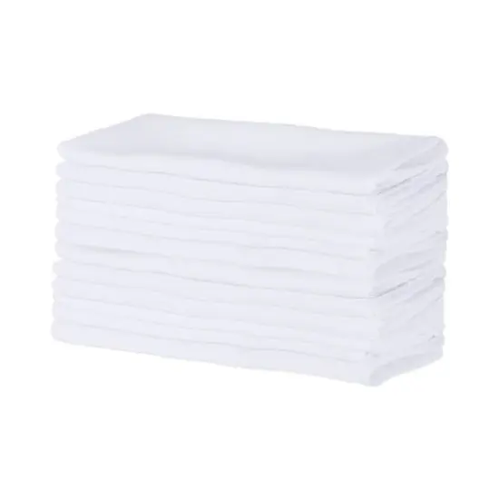 White Commercial Quality 18" x 18" Napkin Set, 12ct. {1}