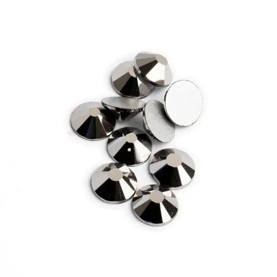 John Bead Crystal Lane SS16 Round Flatback Rhinestones, 1,440ct. Hematite {1}