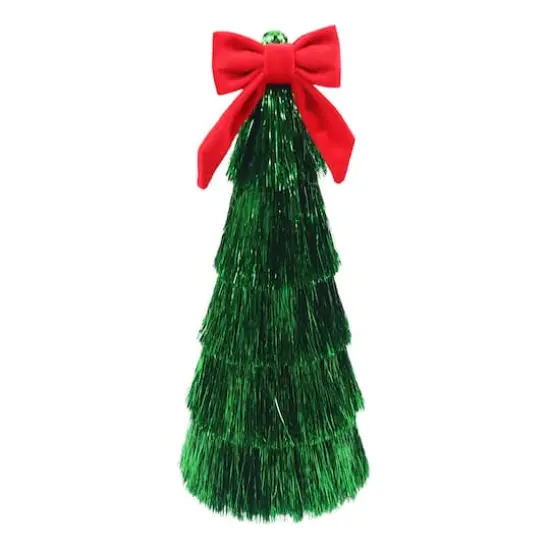Tinsel Tree with Bow Tabletop Décor by Ashland® {1}