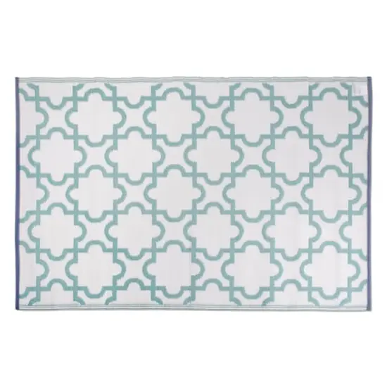 DII&reg; Aqua Lattice Outdoor Rug, 4ft. x 6ft. {5}