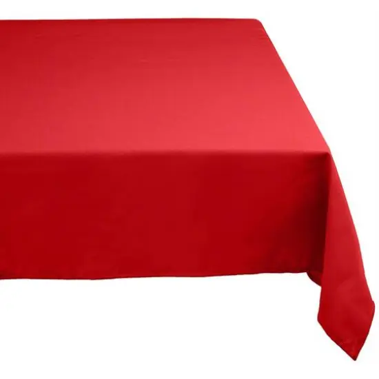 Red Polyester Tablecloth 60" x 120" {1}