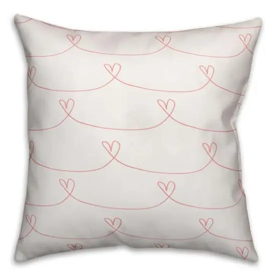 Simple Heart Pattern Throw Pillow {1}