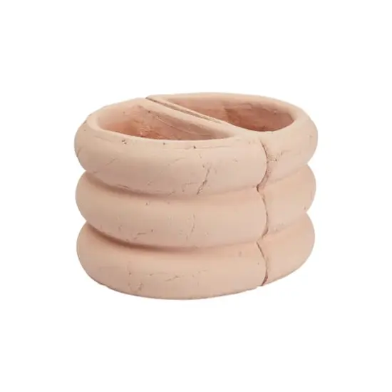 Hello Honey&reg; Terracotta Half Circle Vase Bookends, 2ct. Blush {1}