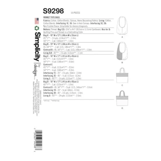 Simplicity&reg; Pattern CS9298 (One Size) {3}