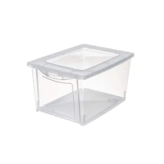 14.5" x 10" x 7.5" Clear Front Opening Storage Case with Lid by Simply Tidy&reg; {1}