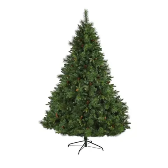 7.5ft. Pre-Lit West Virginia Mixed Pine Artificial Christmas Tree, Clear Lights {8}