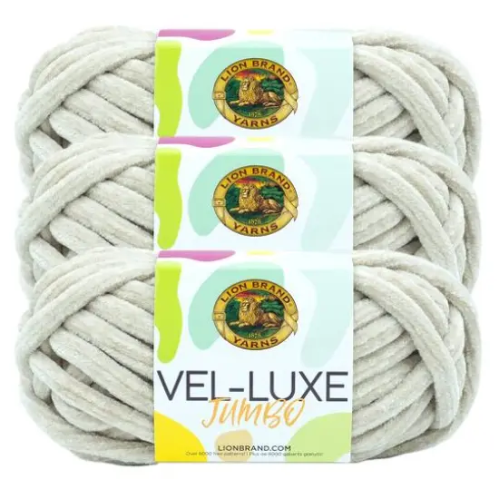 3 Pack Lion Brand&reg; Vel-Luxe Jumbo Yarn Rainy Day {1}