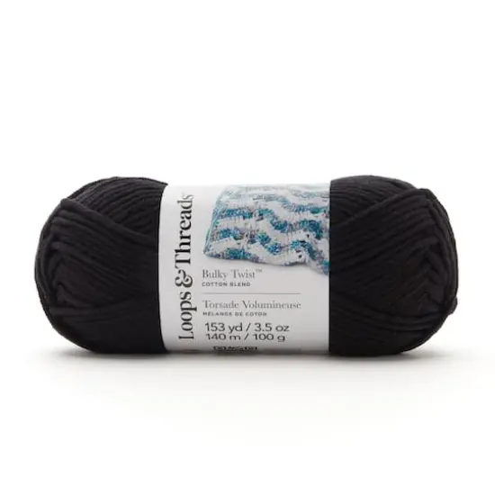 Bulky Twist&trade; Solid Yarn by Loops & Threads&reg; Black {1}