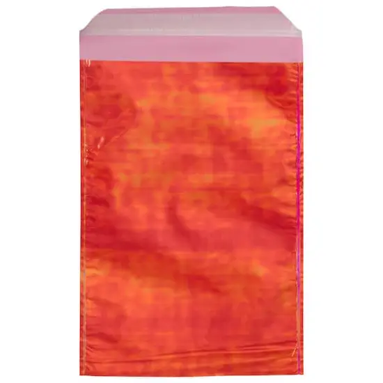 JAM Paper 5.25" x 8" Open End Foil Envelopes, 25ct. Red Iridescent {1}