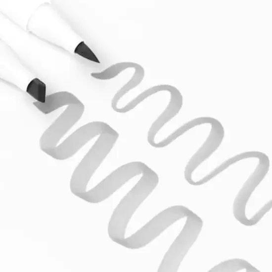 Ohuhu&reg; Honolulu Brush & Chisel Dual Tip Gray Tones Marker Set {4}