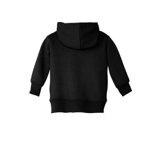 Port & Company&reg; Core Fleece Full-Zip Hooded Infant Sweatshirt Jet Black {5}