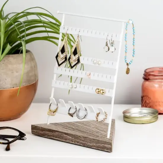 Honey Can Do Earring & Ring Stand {9}