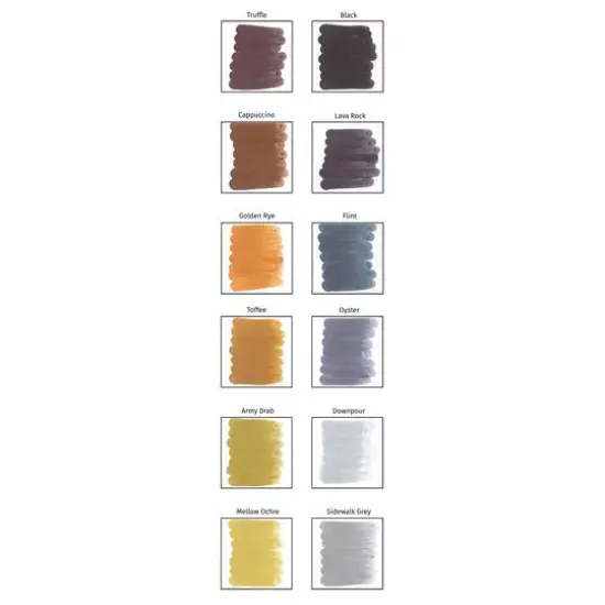 Leisure Arts&reg; 12 Color Neutrals Brush & Chisel Dual Tip Marker Set {5}