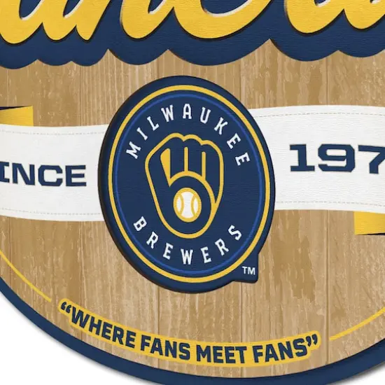 MLB Fan Cave Sign Milwaukee Brewers {6}