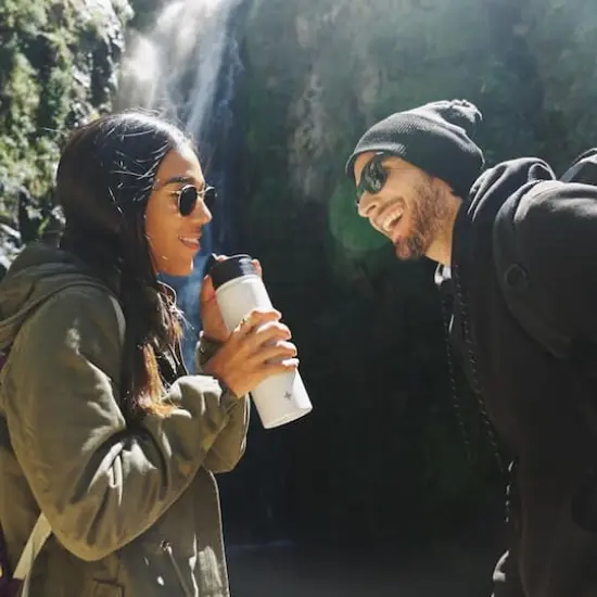 JoyJolt&reg; 22oz. Triple Insulated Water Bottle with Flip Lid & Sport Straw Lid Blue {6}